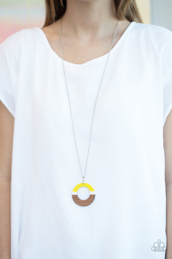 Sail Into Sunset - Yellow Necklace