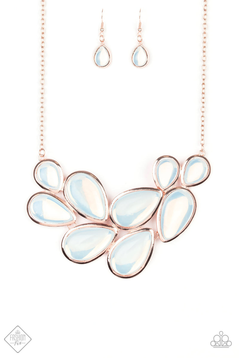 Iridescently Irresistible - Rose Gold Necklace