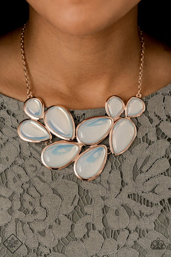 Iridescently Irresistible - Rose Gold Necklace