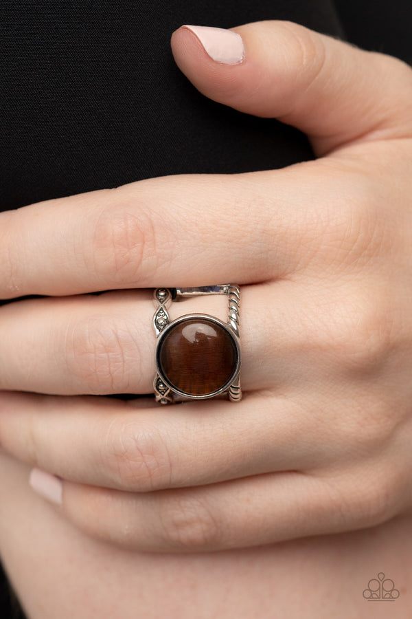 Clairvoyantly Cats Eye - Brown Ring