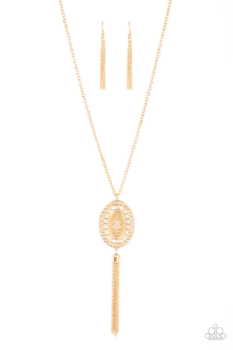 Whimsically Wistful - Gold Necklace