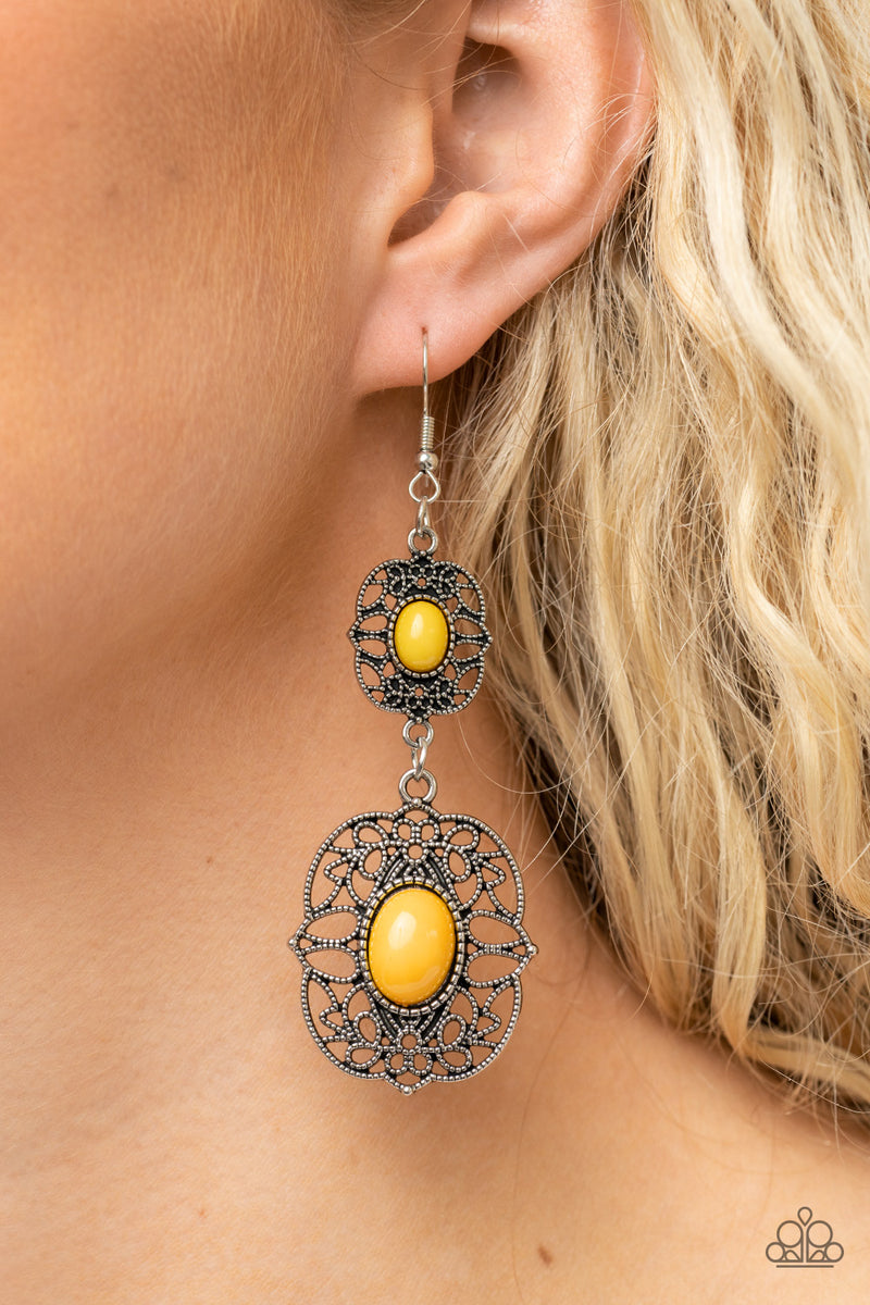 Victorian Villa - Yellow Earrings