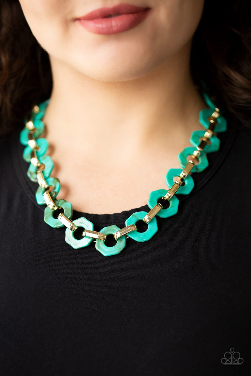 Fashionista Fever-Blue Necklace