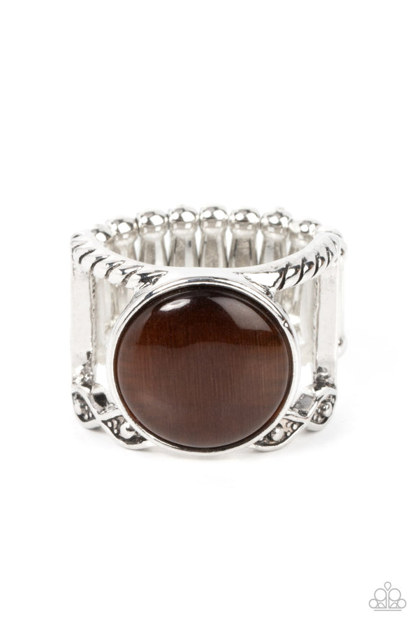 Clairvoyantly Cats Eye - Brown Ring