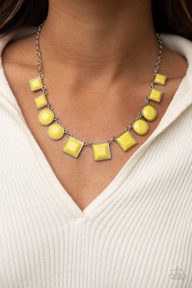 Tic Tac TREND - Yellow Necklace