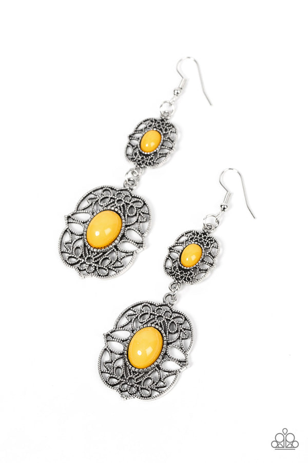 Victorian Villa - Yellow Earrings