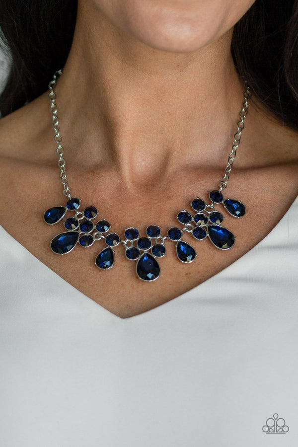 Debutante Drama Blue Necklace