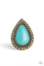 Santa Fe Storm - Turquoise Ring