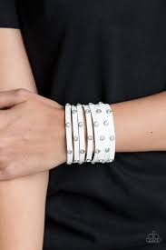 Sass Squad - White Bracelet