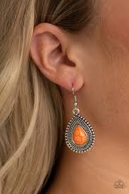 Happy Horizons - Orange Earrings