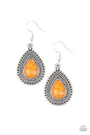 Happy Horizons - Orange Earrings