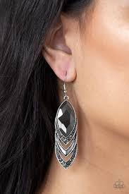 High-End Highness - Silver Earrings