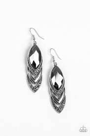 High-End Highness - Silver Earrings