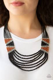 Kickin It Outback - Black Necklace