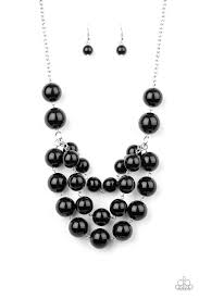 Miss Pop-YOU-larity - Black Necklace