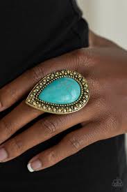 Santa Fe Storm - Turquoise Ring